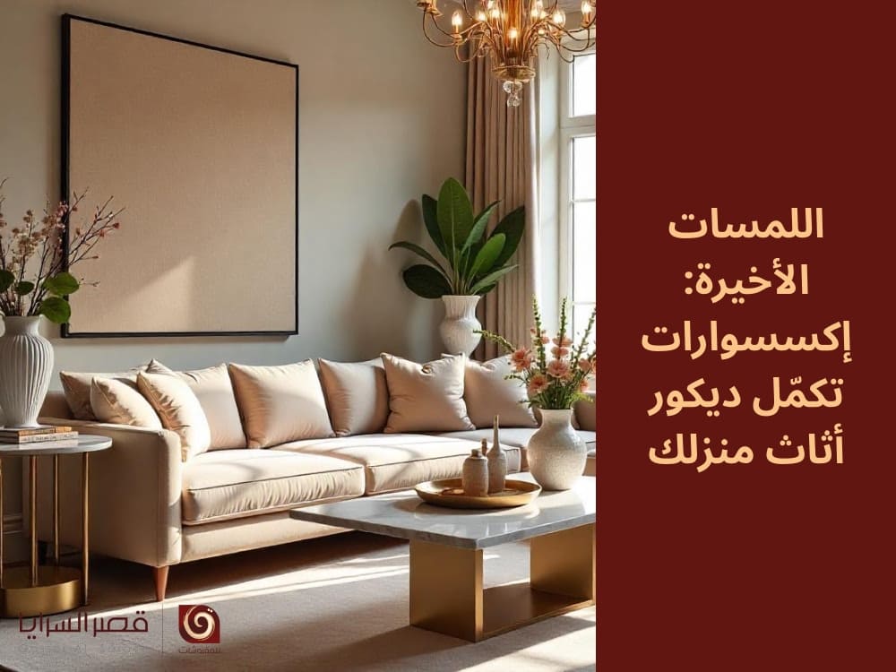 اللمسات الأخيرة: إكسسوارات تكمّل ديكور أثاث منزلك