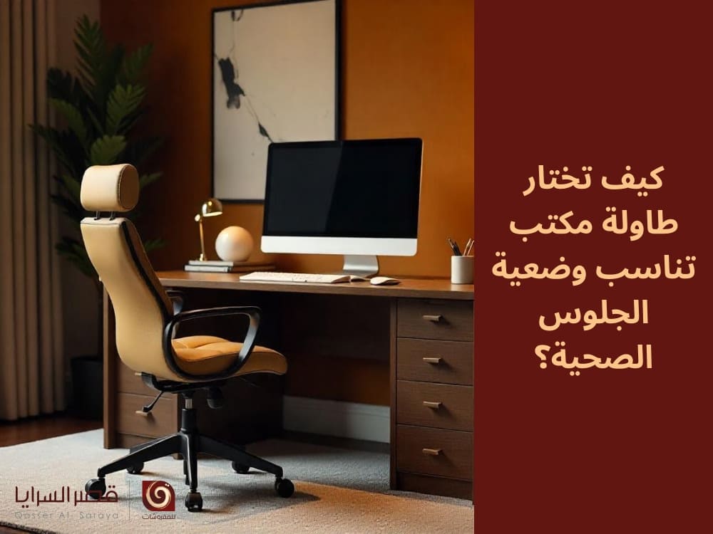 كيف تختار طاولة مكتب تناسب وضعية الجلوس الصحية؟