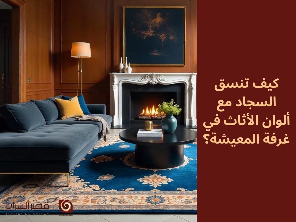 كيف تنسق السجاد مع ألوان الأثاث في غرفة المعيشة؟