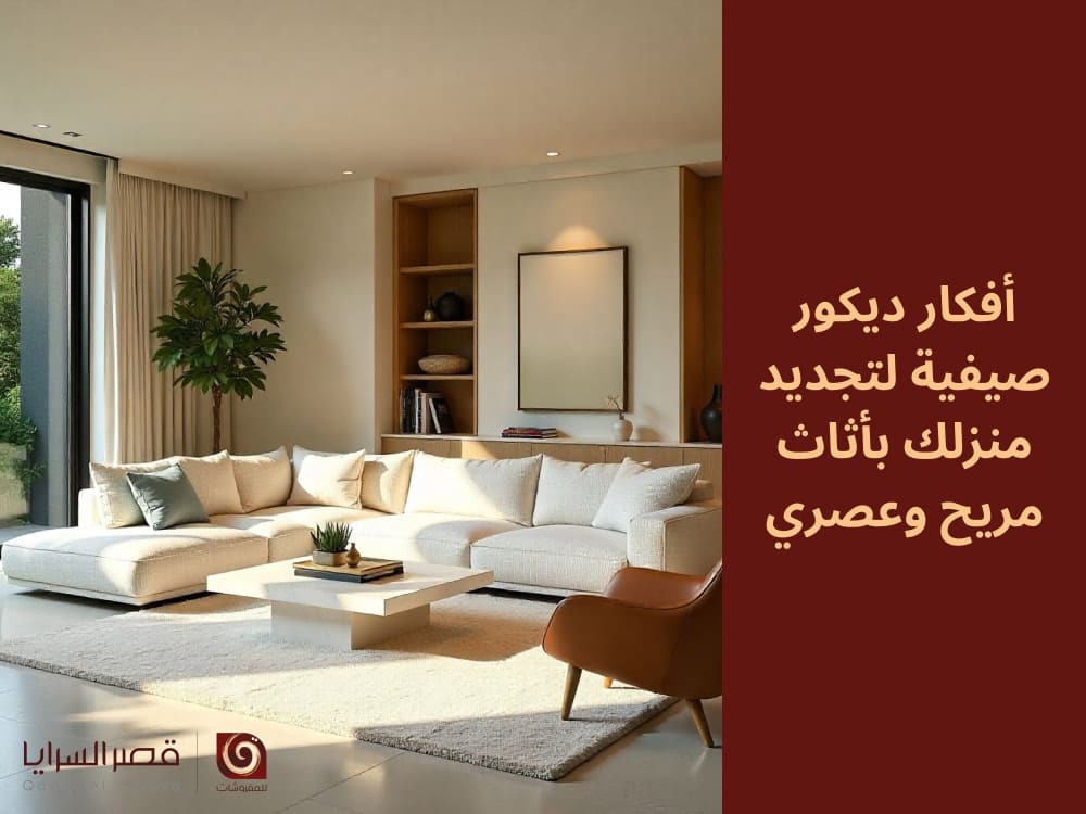 أفكار ديكور صيفية لتجديد منزلك بأثاث مريح وعصري