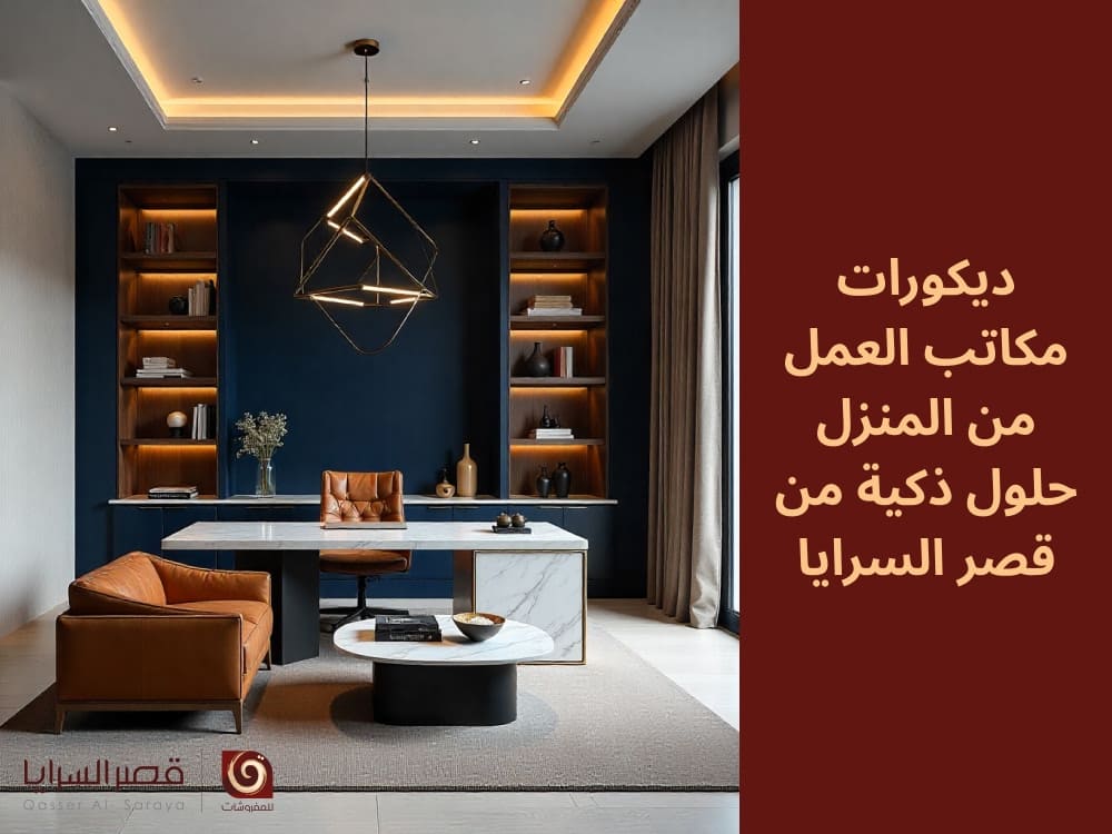 ديكورات مكاتب العمل من المنزل: حلول ذكية من قصر السرايا